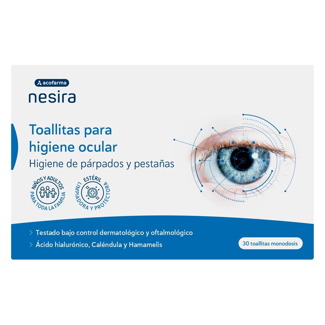 Toallitas para Higiene Ocular 30 uds