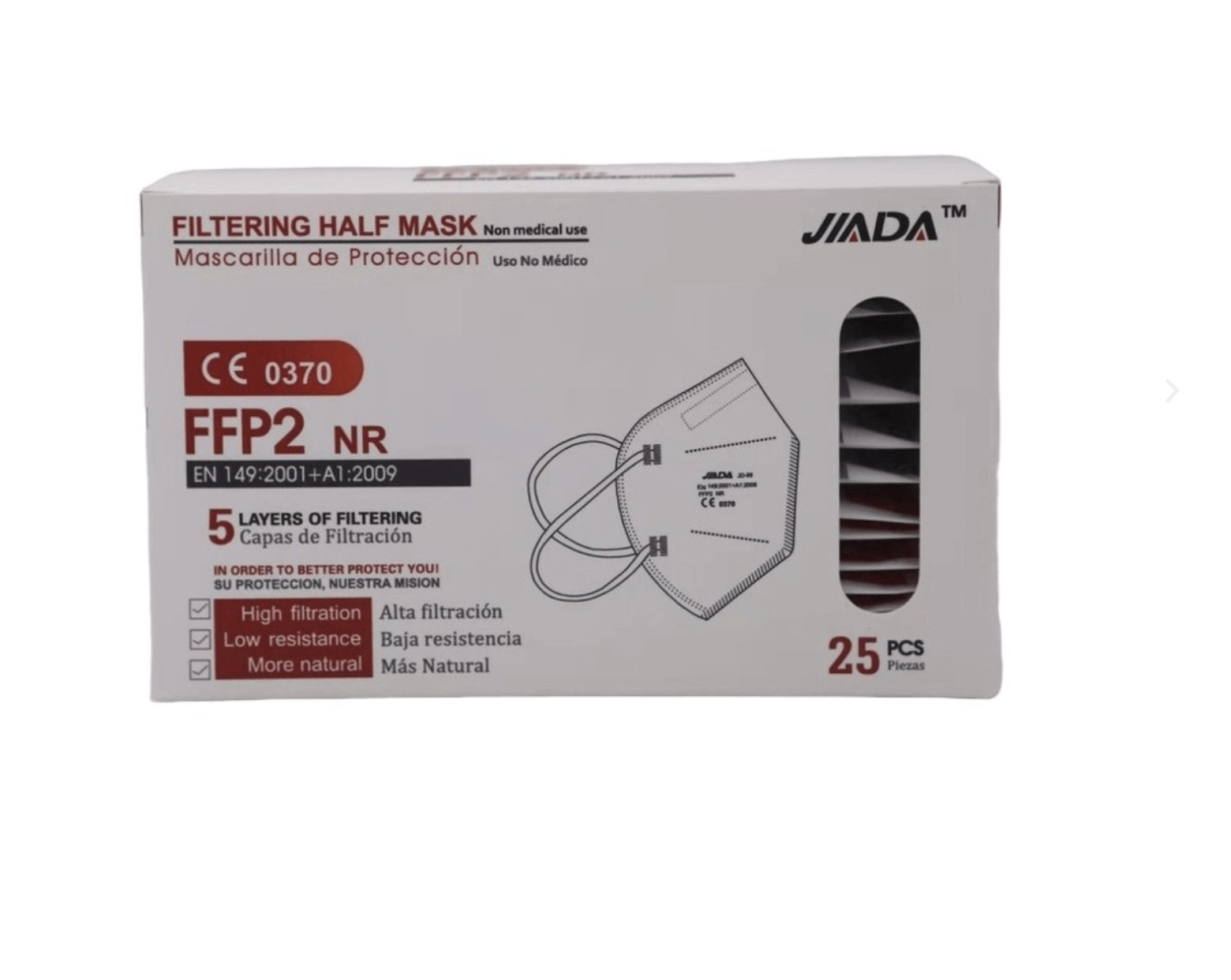 Mascarilla FFP2 25 uds