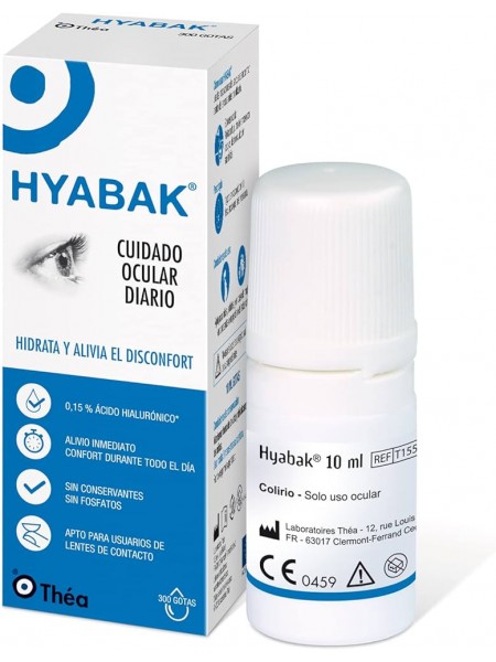 Thea Hyabak Solución Hidratante Ocular 10 ml