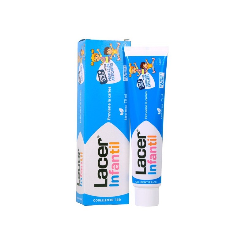 Gel Dental Infantil Lacer Fresa 75 ml