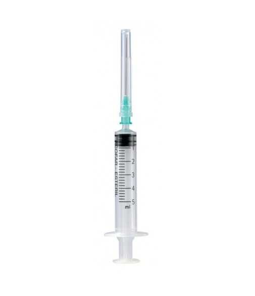 Jeringa con Aguja 5 ml 40x8