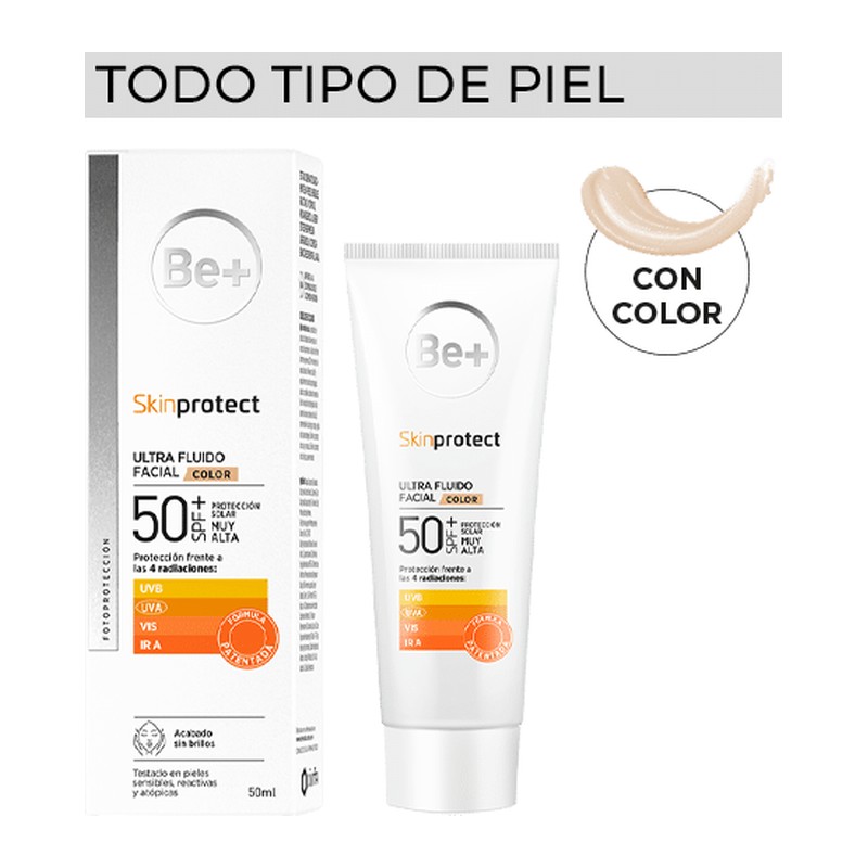 Skin Protect Ultra Fluido Facial SPF50+ Con Color 50 ml