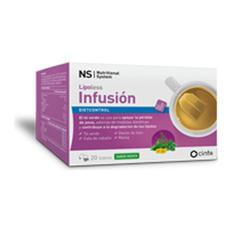 Dietcontrol Lipoless Infusión 20 Sobres Menta