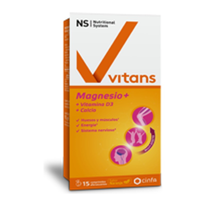 Vitans Magnesio+ 15 Comprimidos Efervescentes