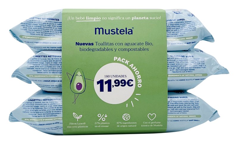 Trío de Toallitas 3x60 uds